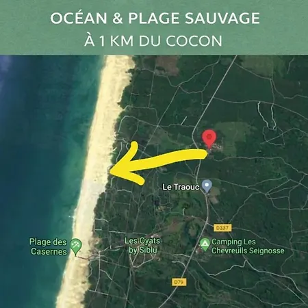 Le Cocon Secret -jacuzzi Sauna Prives -plage-foret-massage Seignosse
