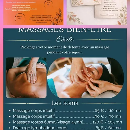 Le Cocon Secret -jacuzzi Sauna Prives -plage-foret-massage